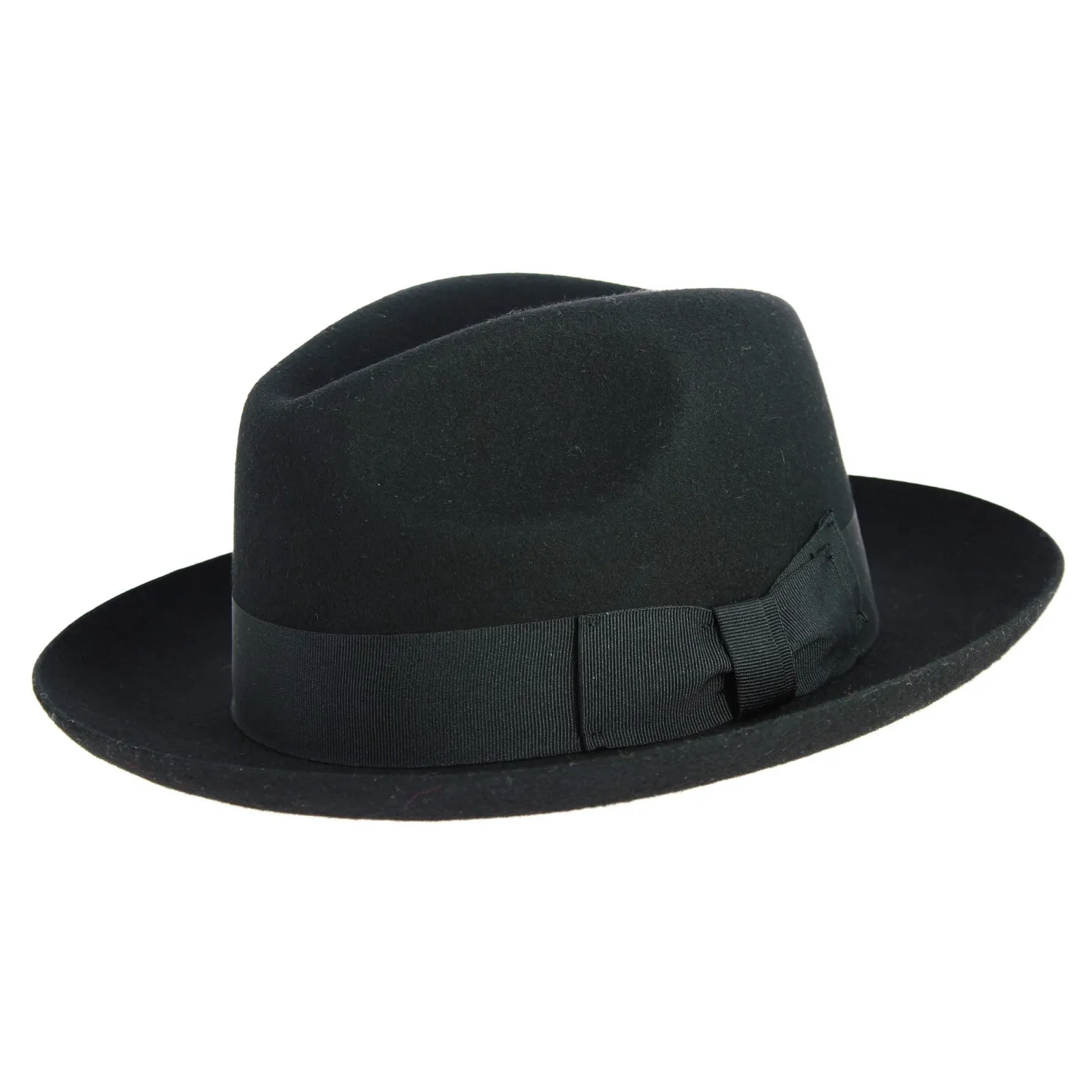 Chapeau Fedora Mayfair Feutre Laine Noir- Traclet  Reference : 9260 | Chapellerie Traclet