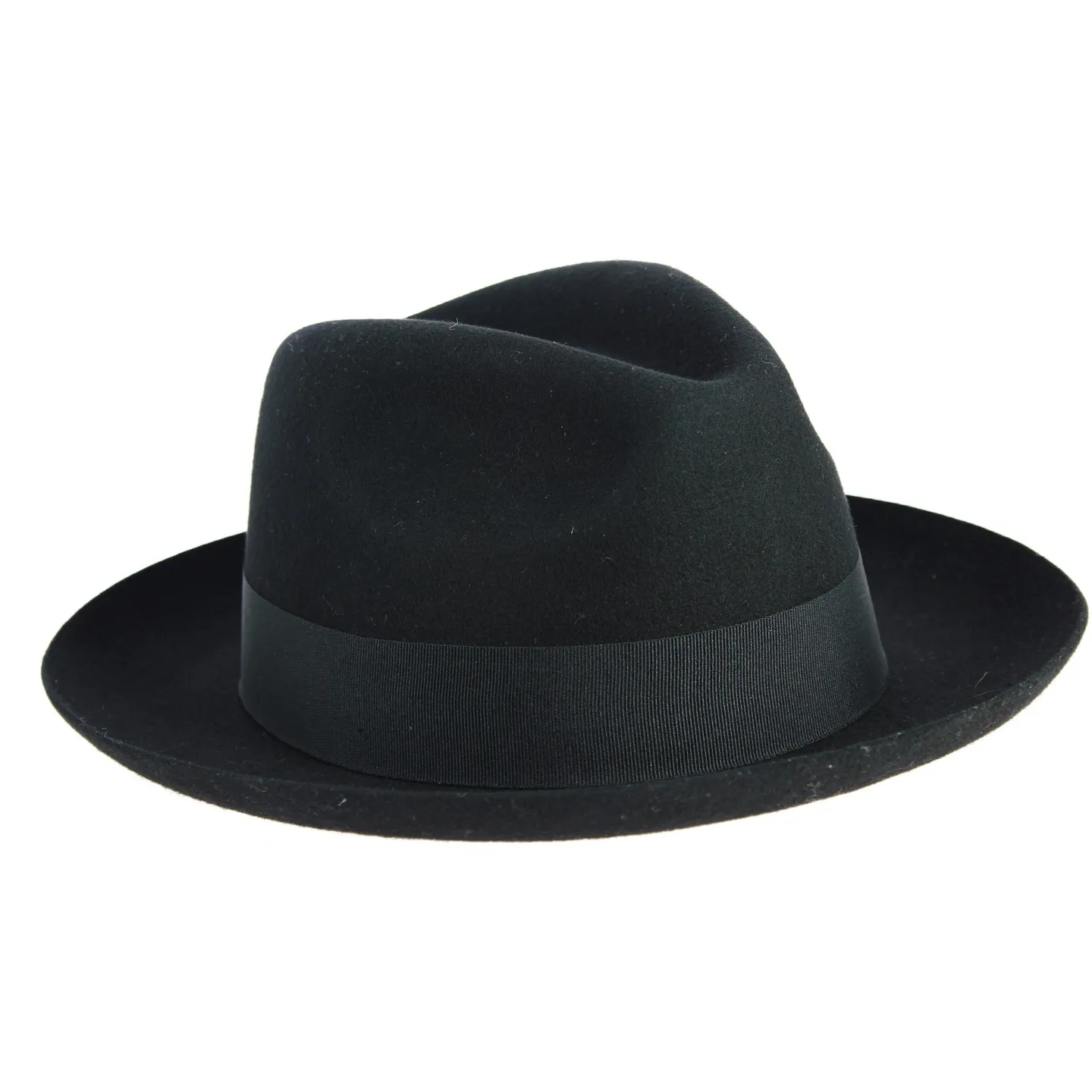 Chapeau Fedora Mayfair Feutre Laine Noir- Traclet  Reference : 9260 | Chapellerie Traclet