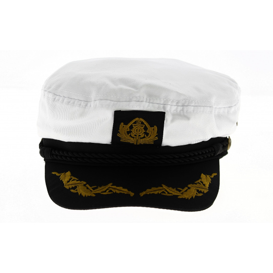 Casquette Marin Capt'aine Coton Blanc - Traclet