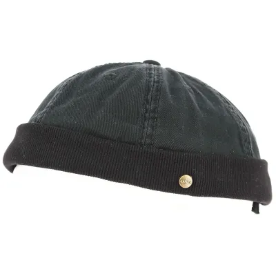 Bonnet Docker redon Coton Noir - Traclet Reference : 8643 | Chapellerie Traclet