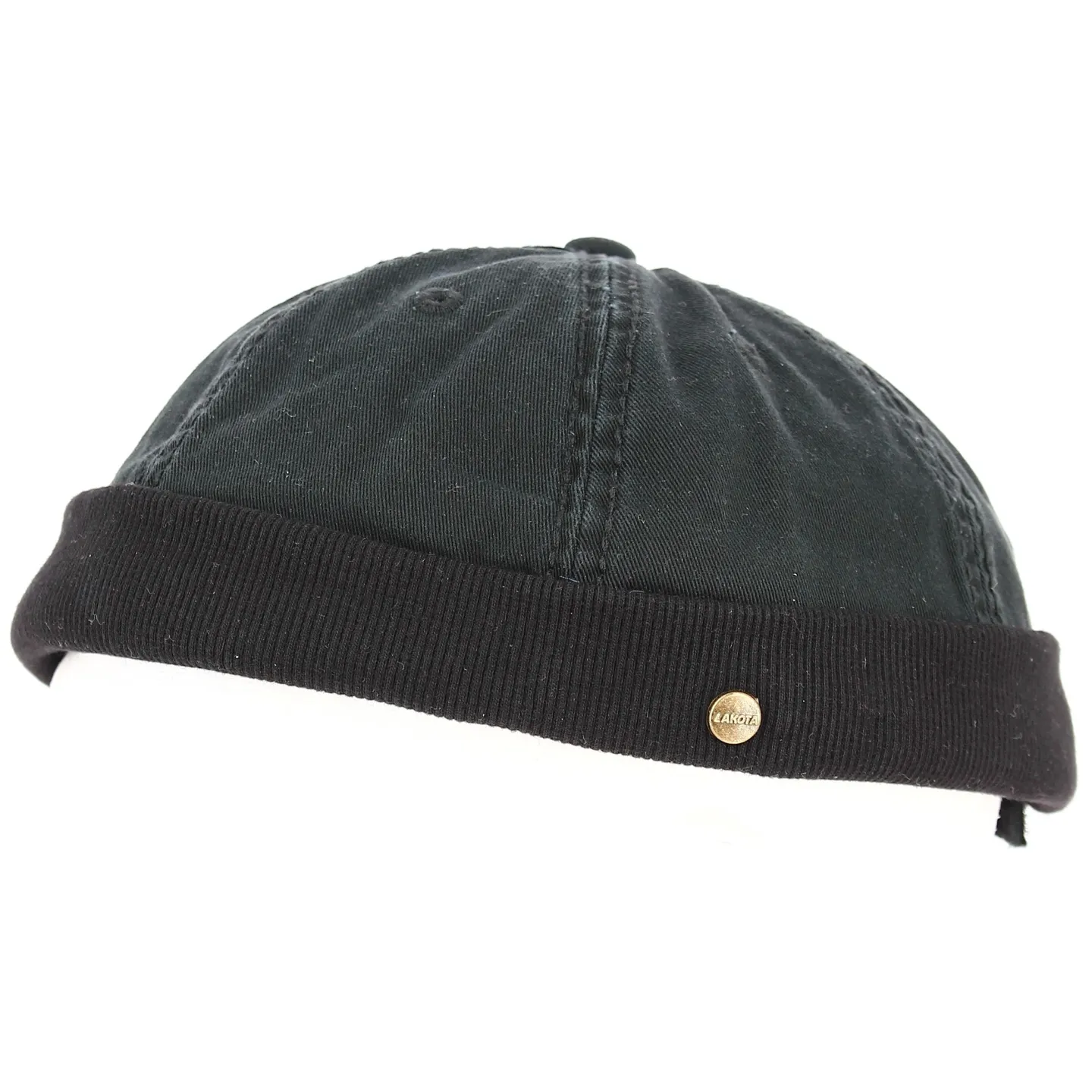 Bonnet Docker redon Coton Noir - Traclet Reference : 8643 | Chapellerie Traclet
