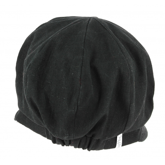 Paola Black Newsboy Cap - Traclet