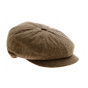 Brown Silk Lavaudieu Newsboy Cap - Fléchet
