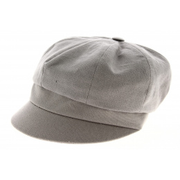 Casquette Gavroche Noeud Grise Coton - Traclet