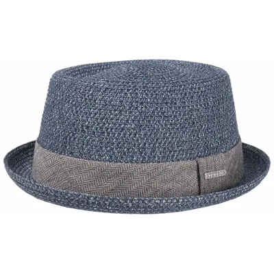 Robston Toyo Blue Porkpie Hat - Stetson Reference: 9283 | Traclet Hatters