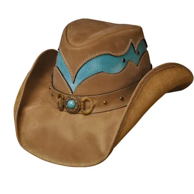 Western Leather Hat Cascade Range - Bullhidey - Bullhide Reference: 4893 | Traclet Hat Shop