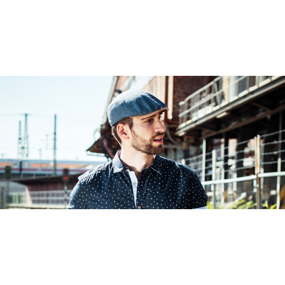 Jackson Cotton Jean Flat Cap - Göttmann
