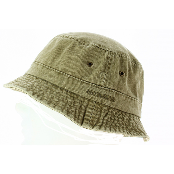 Washed Beige Fisherman Summer Bucket Hat - Hatland