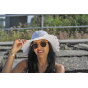 Jailly White Paper Straw Wide-Brim Hat - Traclet