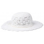 Jailly White Paper Straw Wide-Brim Hat - Traclet
