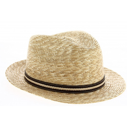 Padirac Natural Straw Fedora Hat - Traclet