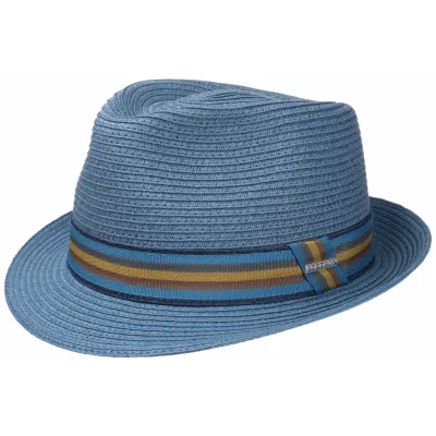 Stetson Blue Munster Toyo Trilby Hat - Reference: 9313 | Traclet Hat Shop