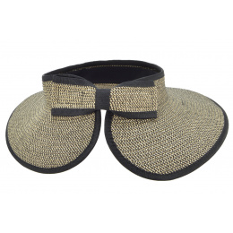 Brimmed straw visor hat - Seeberger