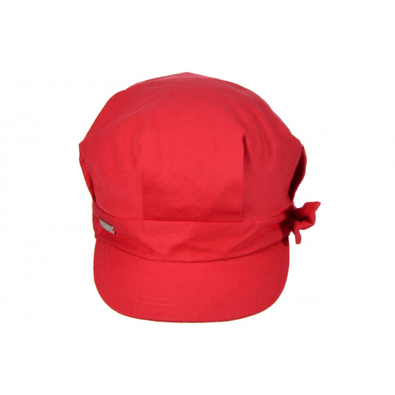 Emma Red Summer Newsboy Cap - Seeberger