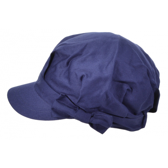 Emma Navy Summer Newsboy Cap - Seeberger