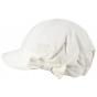 Emma White Summer Newsboy Cap - Seeberger