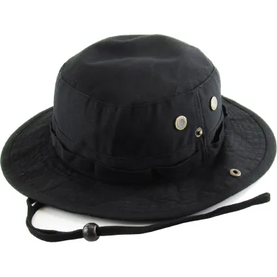 Bob coton cordon ethos noir - bob australien Reference : 5529 | Chapellerie Traclet