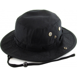 Black Ethos cord cotton bucket hat