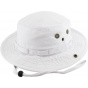 White Ethos cotton drawstring bucket hat