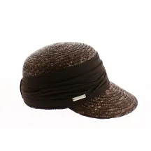 Natural Straw Brown Cap - Seeberger Reference: 9321 | Traclet Hat Shop