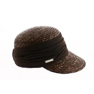 Natural Straw Brown Cap - Seeberger Reference: 9321 | Traclet Hat Shop