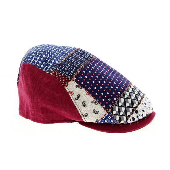Patchwork Domiti Linen & Cotton Cap - Traclet Patchwork Domiti Linen & Cotton Cap - Traclet