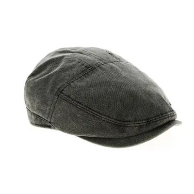 Grey Stroy Flat Cap Cotton - Aussie Apparel Reference: 9329 | Traclet Hat Shop