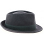 Romans Gray Wool Felt Trilby Hat - Traclet