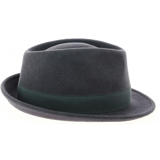 Romans Gray Wool Felt Trilby Hat - Traclet