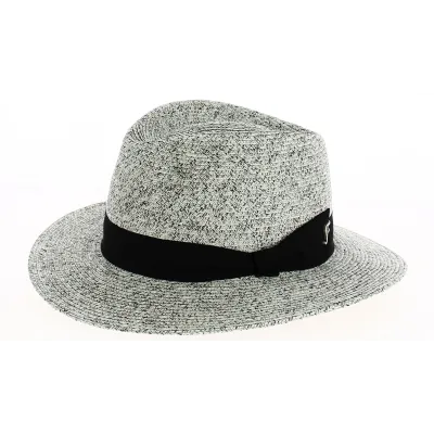 Yzeron Paper Straw Fedora Hat Gray - Fléchet Reference: 9338 | Traclet Hat Shop