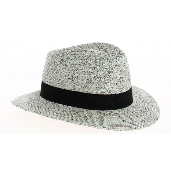 Yzeron Paper Straw Fedora Hat Gray - Flechet