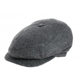 Hoklin 6-Panel Cotton & Linen Cap in Anthracite - Traclet
