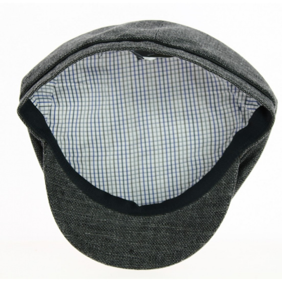 Hoklin 6-Panel Cotton & Linen Cap in Anthracite - Traclet