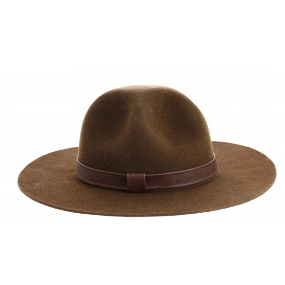 Brown Wool Felt Scout Hat - Traclet