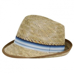 Straw trilby hat child