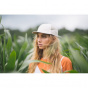Beige Striped Linen Cap - Béton Ciré