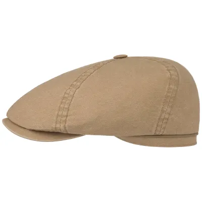 Brooklin Theodore Taupe Cotton Cap - Stetson Reference: 2821 | Traclet Hat Shop