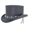 El Dorado Leather Top Hat Black - Head'N Home Reference: 9376 | Traclet Hat Shop