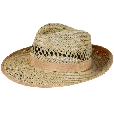 Chapeau Fedora Paille - Presley - Boutique de chapeau Reference : 6475 | Chapellerie Traclet