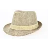 Chapeau Trilby California Lin Tabac- Traclet Reference : 9391 | Chapellerie Traclet