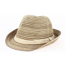 Chocolate Cotton Foggia Trilby Hat - Traclet