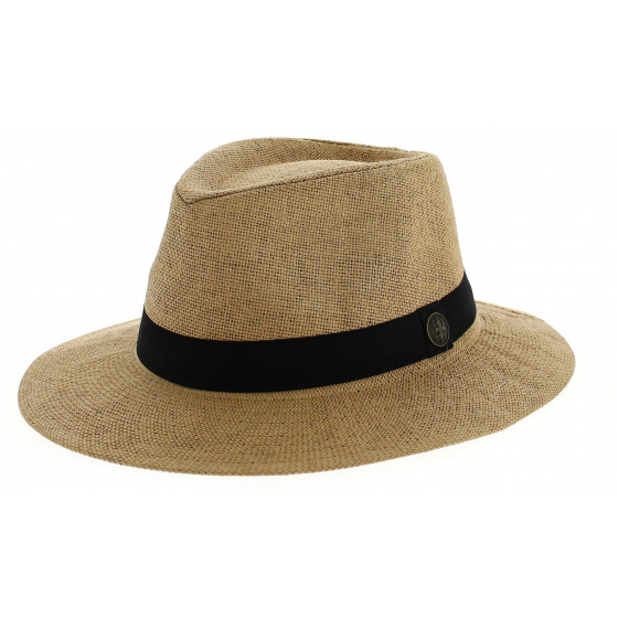 Chapeau Traveller Bergame Paille Papier Naturel- Traclet  Chapeau Traveller Bergame Paille Papier Naturel- Traclet