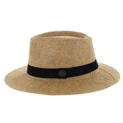 Chapeau Traveller Bergame Paille Papier Naturel- Traclet  Reference : 9398 | Chapellerie Traclet