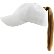 Casquette Baseball Femme Ponytail Blanche- Traclet Reference : 9427 | Chapellerie Traclet