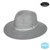 Libby Natural Fiber Fedora Hat in Gray - Rigon Headwear Reference: 9447 | Traclet Hat Shop