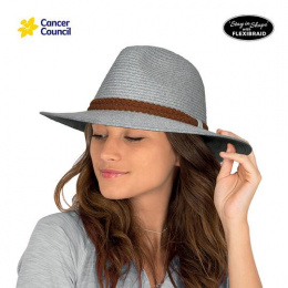 Chapeau Fedora Dallas Mannish Fibres Naturelles Gris- Rigon Headwear
