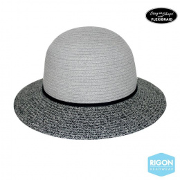 Mia Natural Fibers Cloche Hat Black - Rigon Headwear