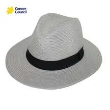 Chapeau Traveller Lightweight Fibres Naturelles Gris- Rigon Headwear Reference : 9469 | Chapellerie Traclet