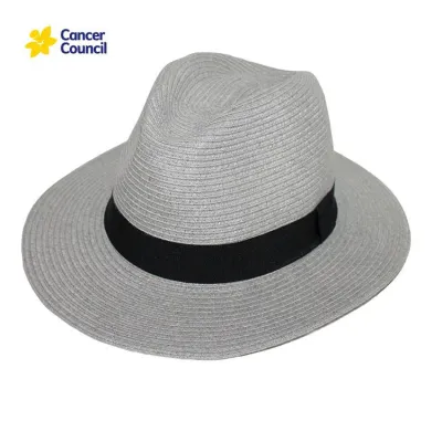Chapeau Traveller Lightweight Fibres Naturelles Gris- Rigon Headwear Reference : 9469 | Chapellerie Traclet