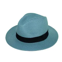 Natural Fibers Metallic Blue Traveller Lightweight Hat - Rigon Headwear Reference: 9470 | Traclet Hat Shop